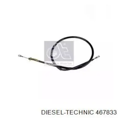 Трос ручного тормоза задний правый DIESEL TECHNIC 467833