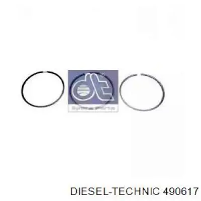 Кольца поршневые на 1 цилиндр, STD. Diesel Technic 490617