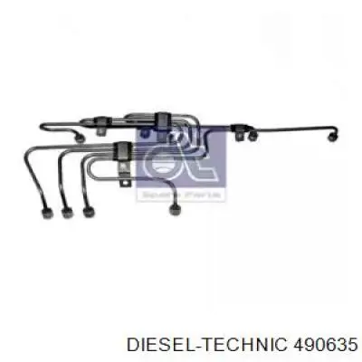 Комплект трубок высокого давления Diesel Technic 490635