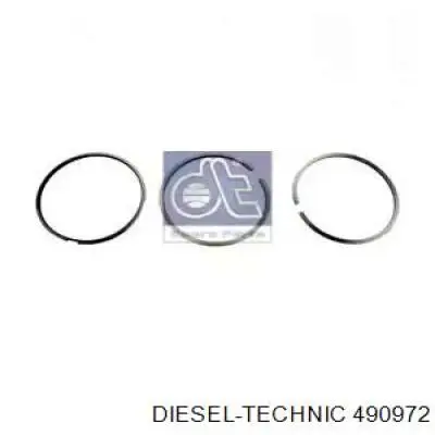4.90972 Diesel Technic кольца поршневые на 1 цилиндр, std.