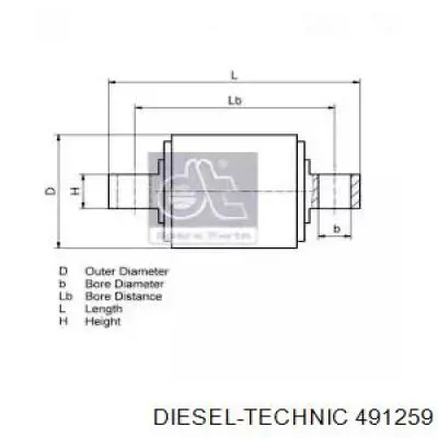 Тяга лучевая 491259 Diesel Technic