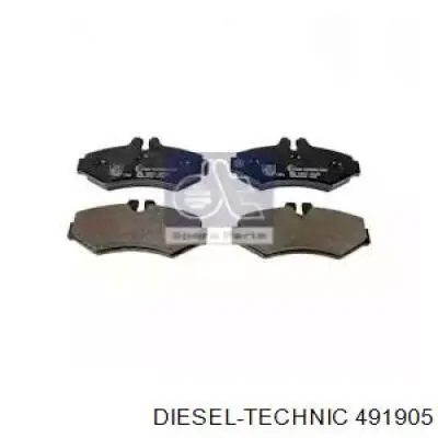 Задние тормозные колодки 491905 Diesel Technic