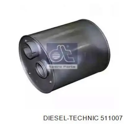 Центральная часть глушителя 511007 Diesel Technic