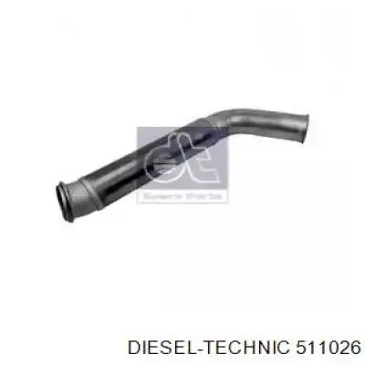 5.11026 Diesel Technic tubo de escape, desde o catalisador até o silenciador