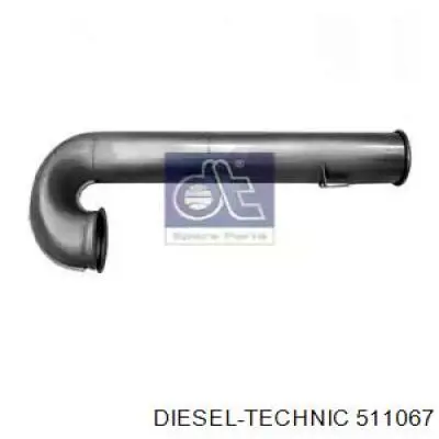 511067 Diesel Technic глушитель, задняя часть