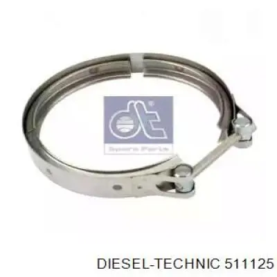5.11125 Diesel Technic braçadeira de união de tubo coletor de escape