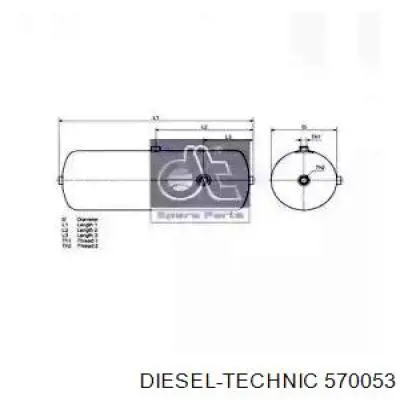 Ресивер пневматической системы Pneumatics PNAT309 цена, от 36.90 USD