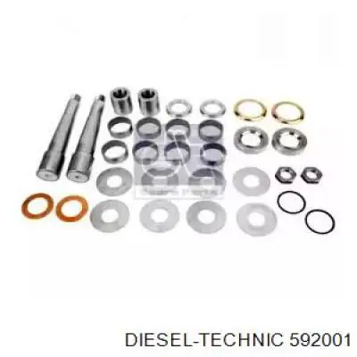 592001 Diesel Technic Шкворень колеса