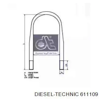 Стремянка рессоры 611109 Diesel Technic