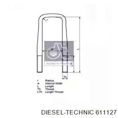 Стремянка рессоры Diesel Technic 611127