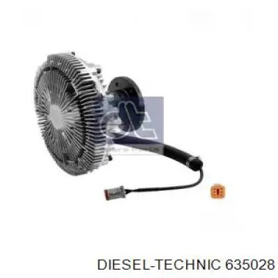 Вискомуфта вентилятора 635028 Diesel Technic