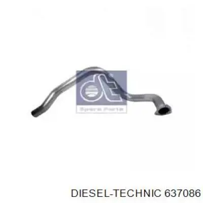 DIN64186 Dinex Штаны глушителя передние