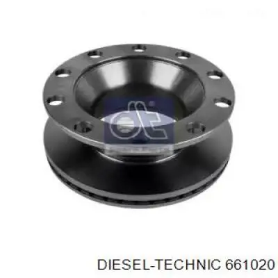 Диск тормозной задний Diesel Technic 661020
