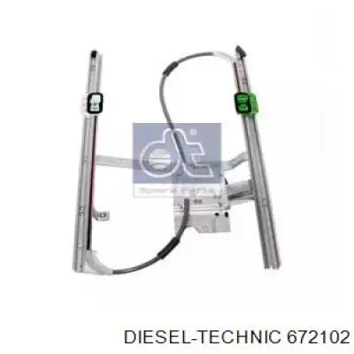 Механизм стеклоподъемника двери передней правой 672102 Diesel Technic