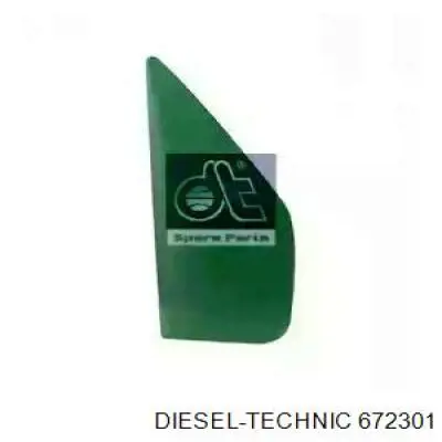 672301 Diesel Technic vidro de janelo da porta dianteira direita
