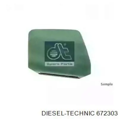 672303 Diesel Technic vidro da porta dianteira direita