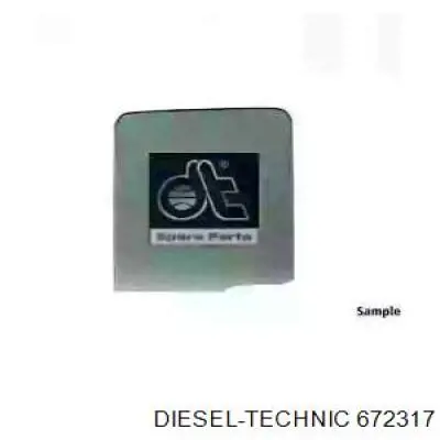 672317 Diesel Technic vidro da porta traseira esquerda