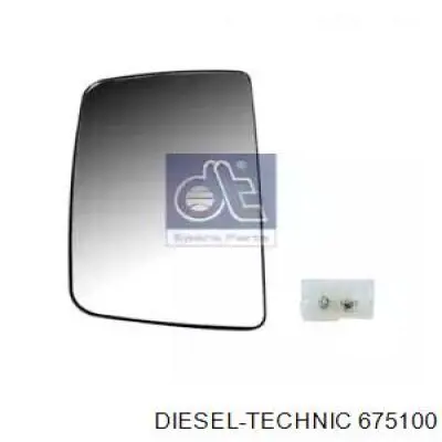 6.75100 Diesel Technic elemento espelhado do espelho de retrovisão