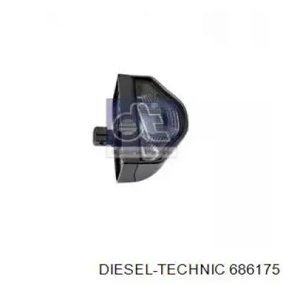6.86175 Diesel Technic lanterna da luz de fundo de matrícula traseira