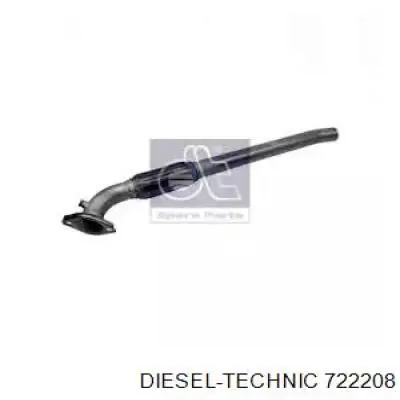 7.22208 Diesel Technic tubo de admissão dianteiro (calças do silenciador)