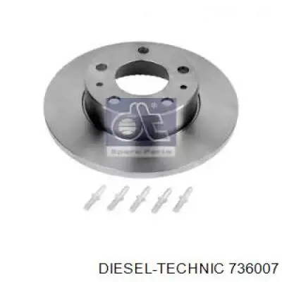 Диск тормозной задний Diesel Technic 736007