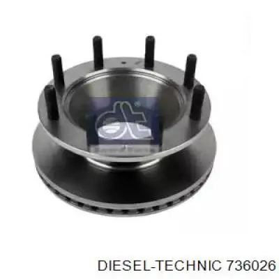 736026 Diesel Technic disco do freio traseiro