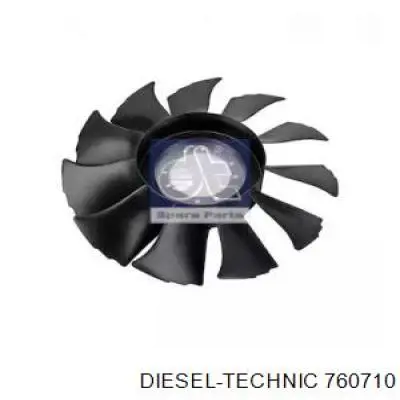 7.60710 Diesel Technic ventilador (roda de aletas do radiador de esfriamento)