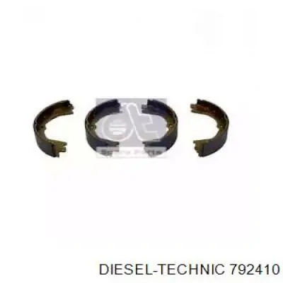 Задние барабанные колодки 792410 Diesel Technic