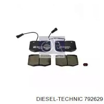 Передние тормозные колодки 792629 Diesel Technic