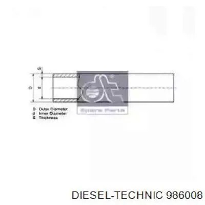 Трубка тормозной системы, бухта Diesel Technic 986008 цена, от 2.05 USD