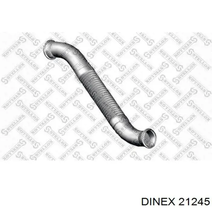 Труба выхлопная, от катализатора до глушителя Dinex 21245