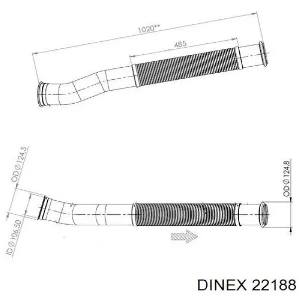 Купить 71188DF Vanstar Приёмная труба