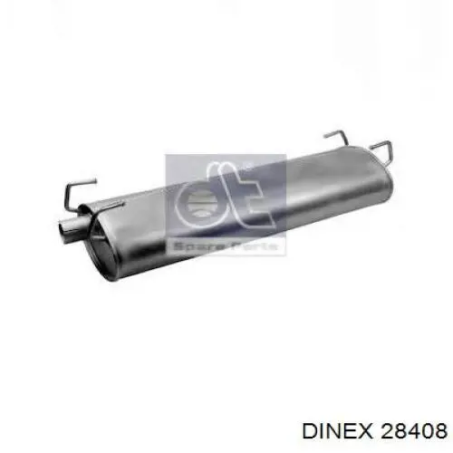 Глушитель, задняя часть Dinex 28408