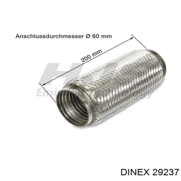 Трубы приемные (штаны) Dinex 29237 цена, от 57.45 USD