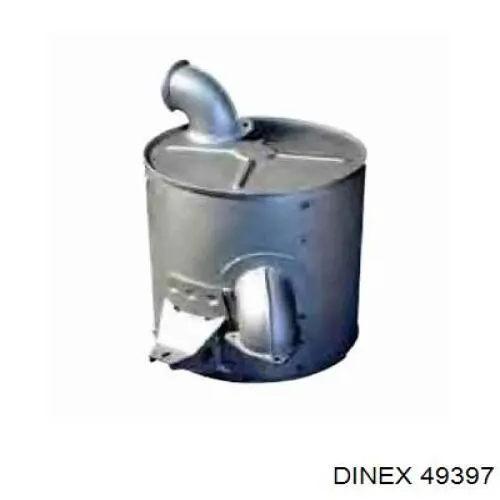 Купить DIN49397 Dinex Глушитель, центральная и задняя часть