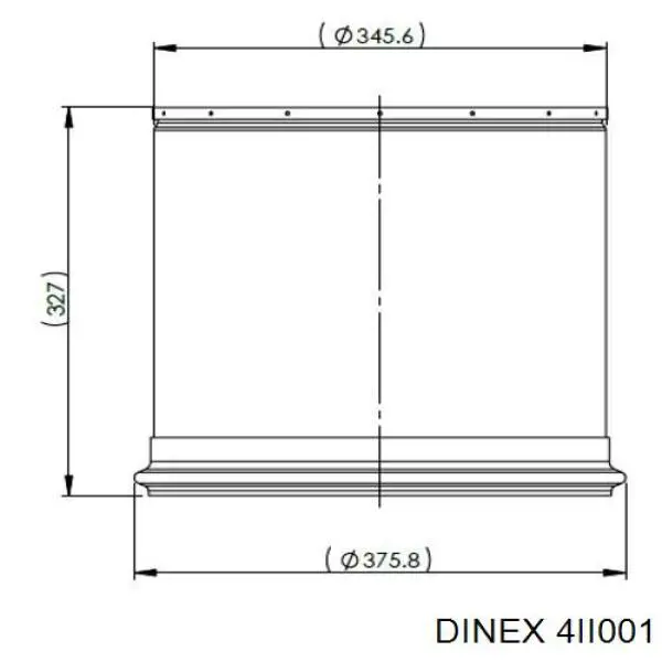 Купить DIN4II001 Dinex Сажевый фильтр дпф