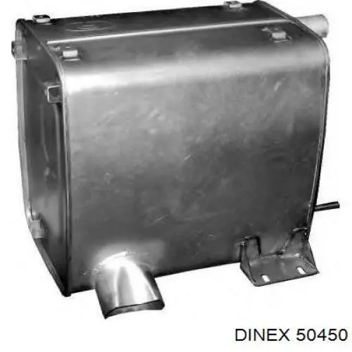 50450 Dinex глушитель, задняя часть