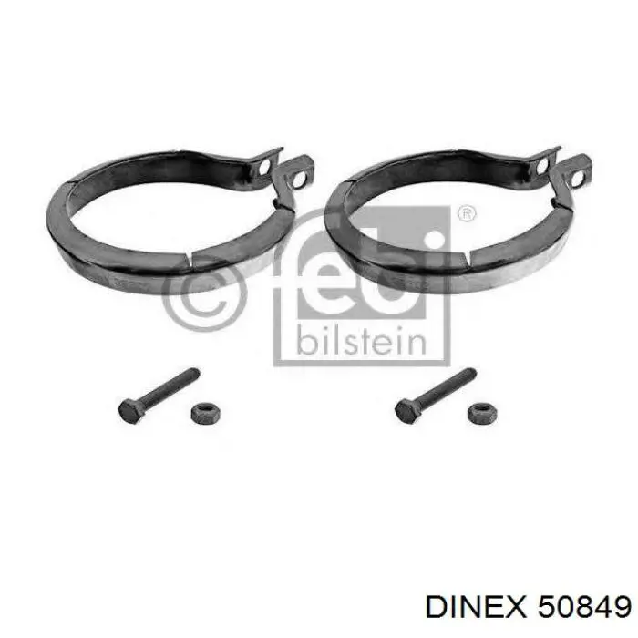 Купить 50849 Dinex Монтажные элементы передние выпускной системы