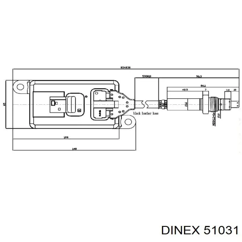 4.69536 Diesel Technic sensor de óxidos de nitrogênio nox