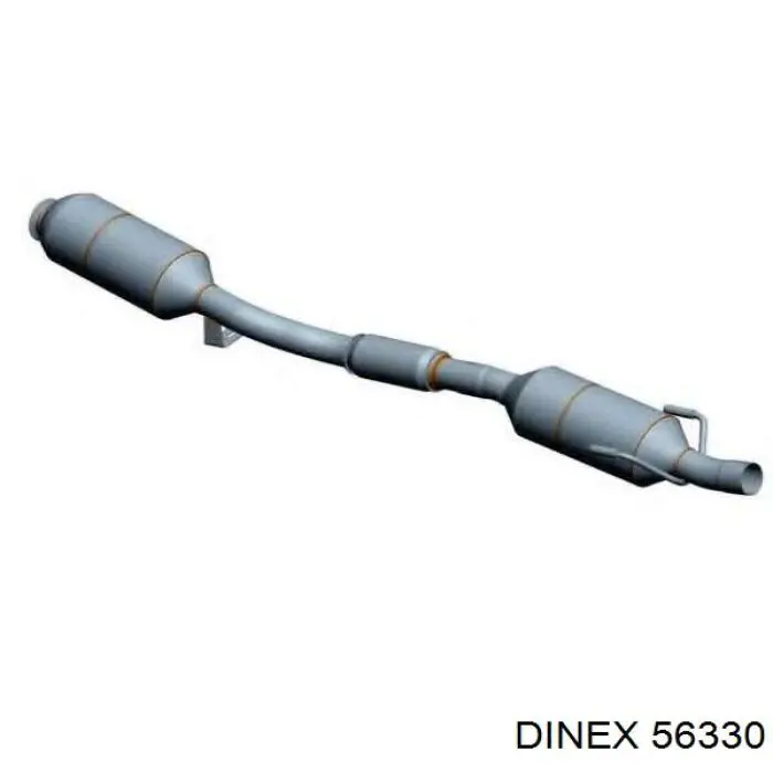 56330 Dinex глушитель, центральная часть