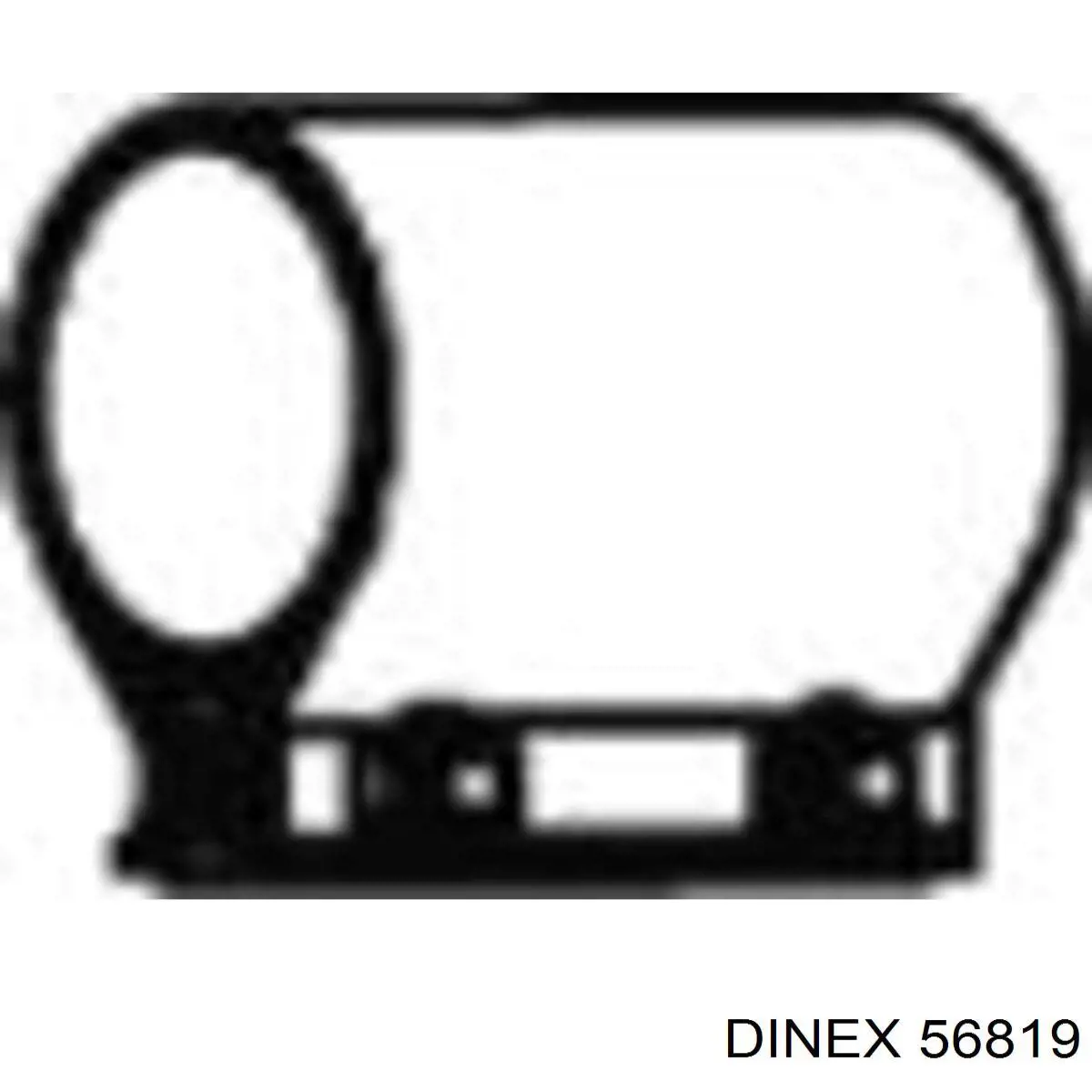 56819 Dinex хомут глушителя передний