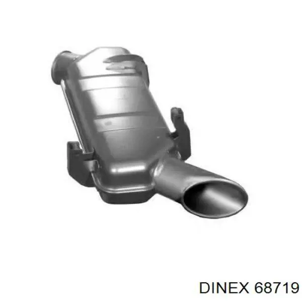 68719 Dinex глушитель, центральная и задняя часть