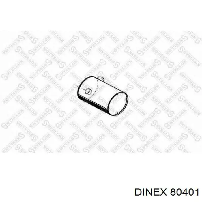 Глушитель, центральная часть Dinex 80451 цена, от 126.88 USD