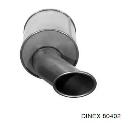 80402 Dinex глушитель, задняя часть