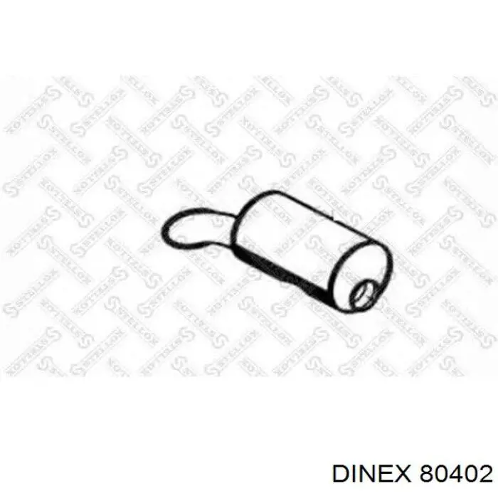 Silenciador posterior 80402 Dinex