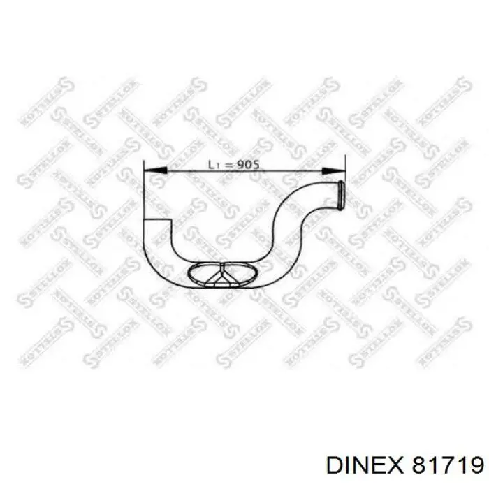 Центральная часть глушителя 81719 Dinex