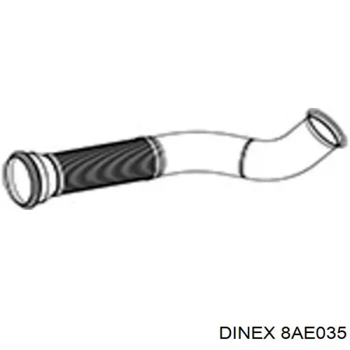 Труба приемная (штаны) глушителя передняя Dinex 8AE035