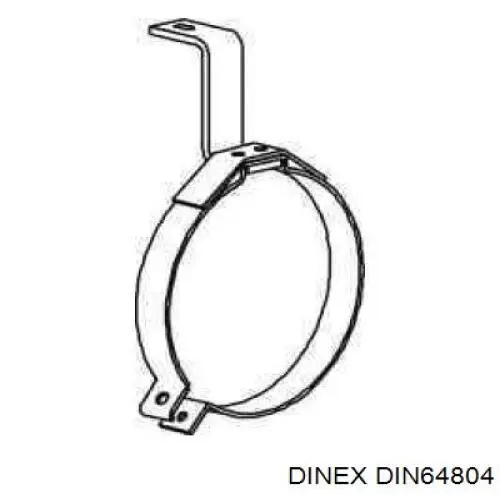 Кронштейн (подушка крепления) радиатора нижний Dinex DIN64804 цена, от 4.16 USD