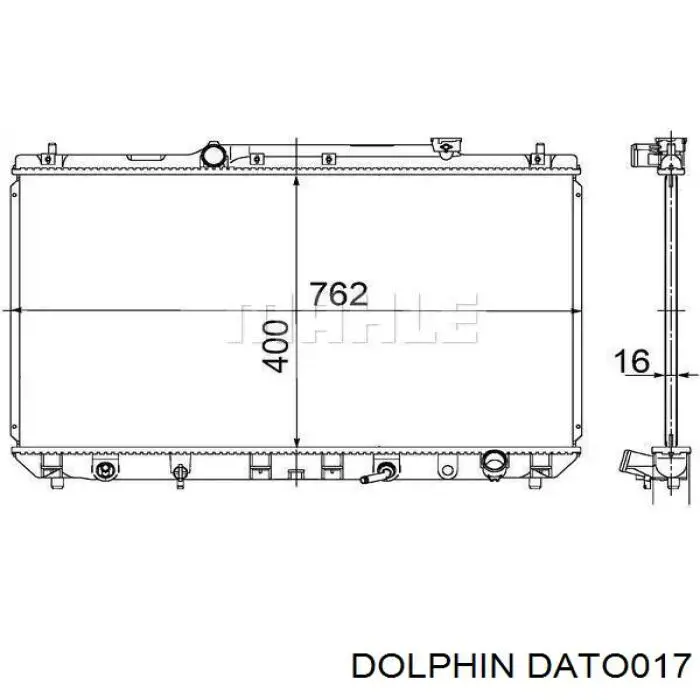 Радиатор охлаждения двигателя Dolphin DATO017 цена, от 75.68 USD