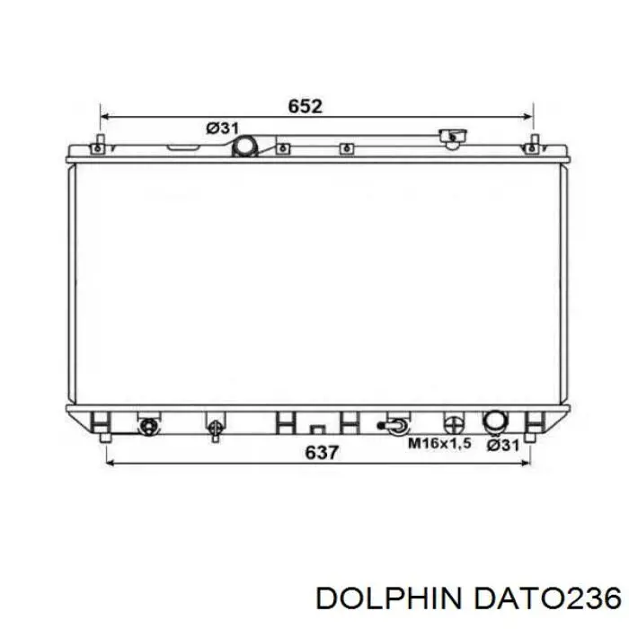 DATO236 Dolphin Радиатор основной